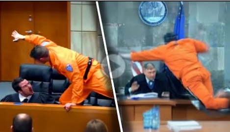 Courtroom Turns Into Chaos as Inmate Lunges at Judge in Shocking Moment